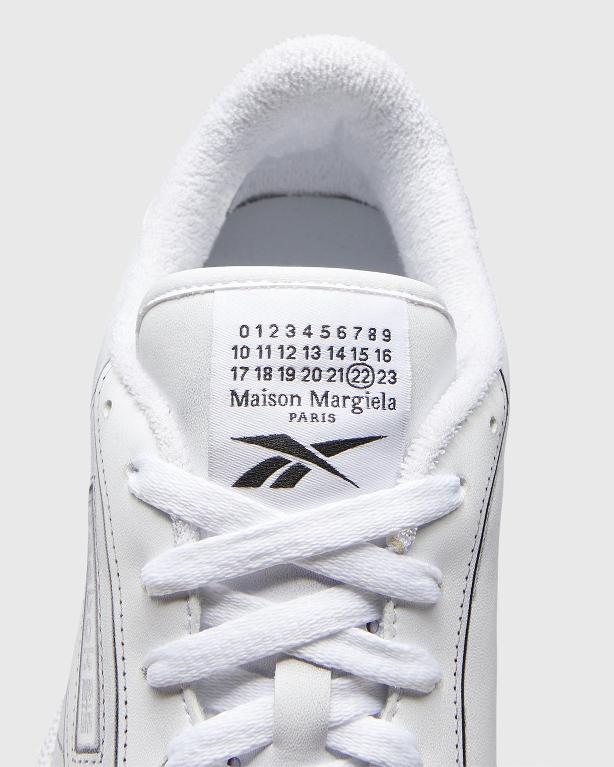 Maison Margiela x Reebok – Club C Trompe L’Oeil White - Sneakers - White - Image 5