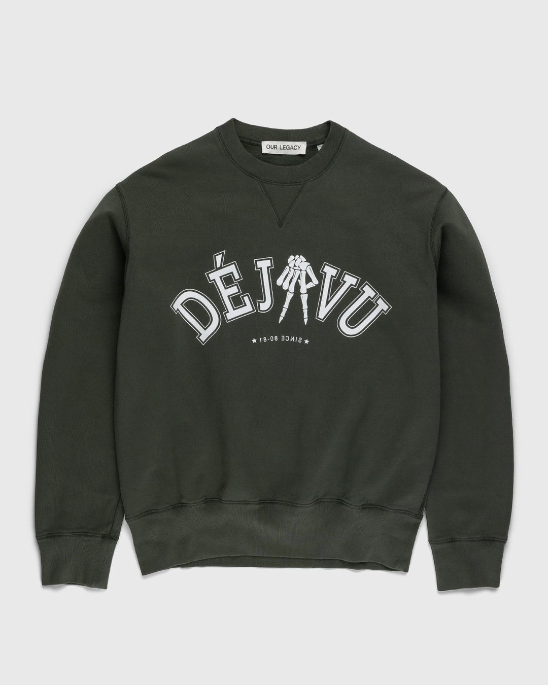 Our Legacy – Deja Vu Base Sweatshirt Green - Sweats - Green - Image 1