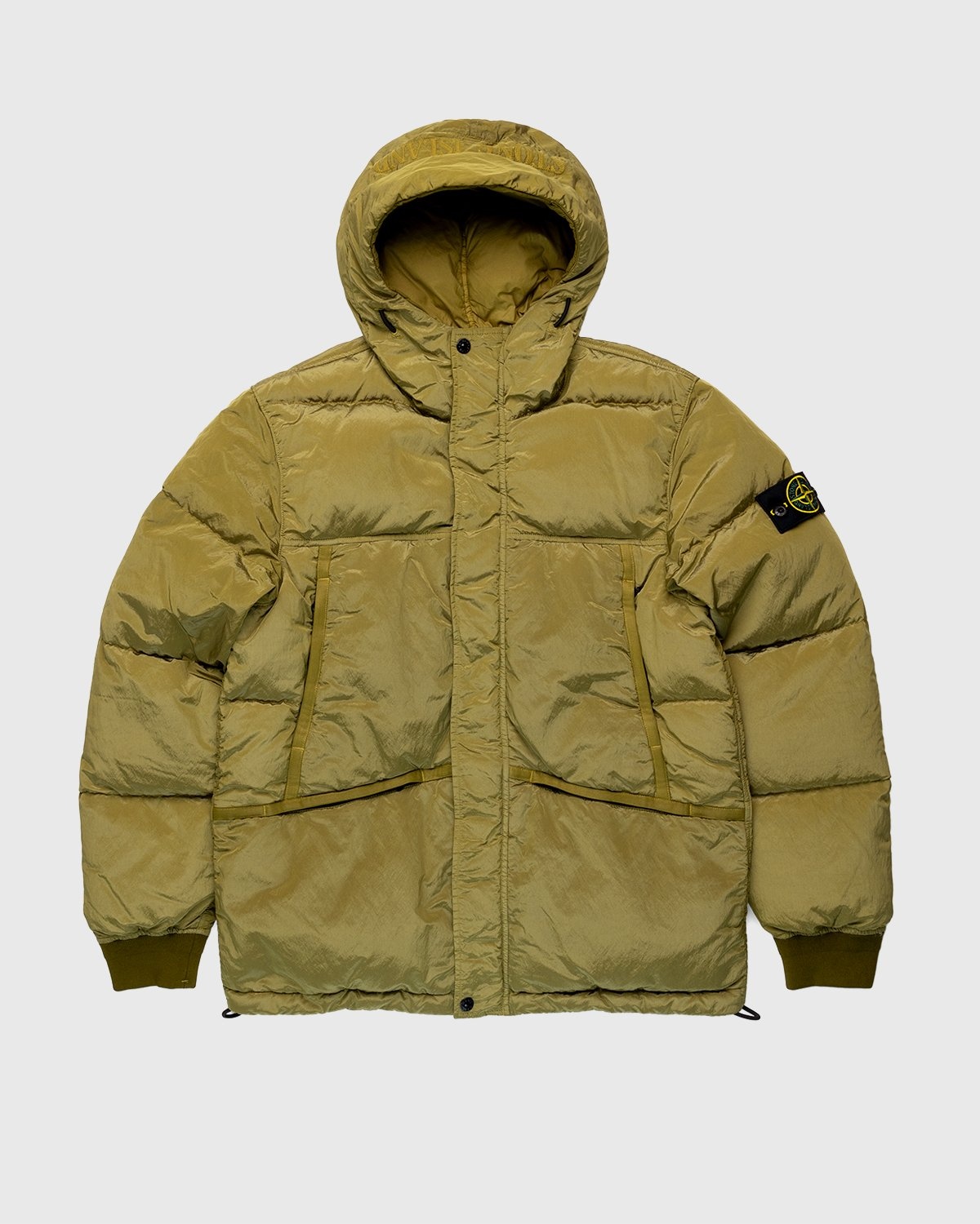 Stone island coat beige online