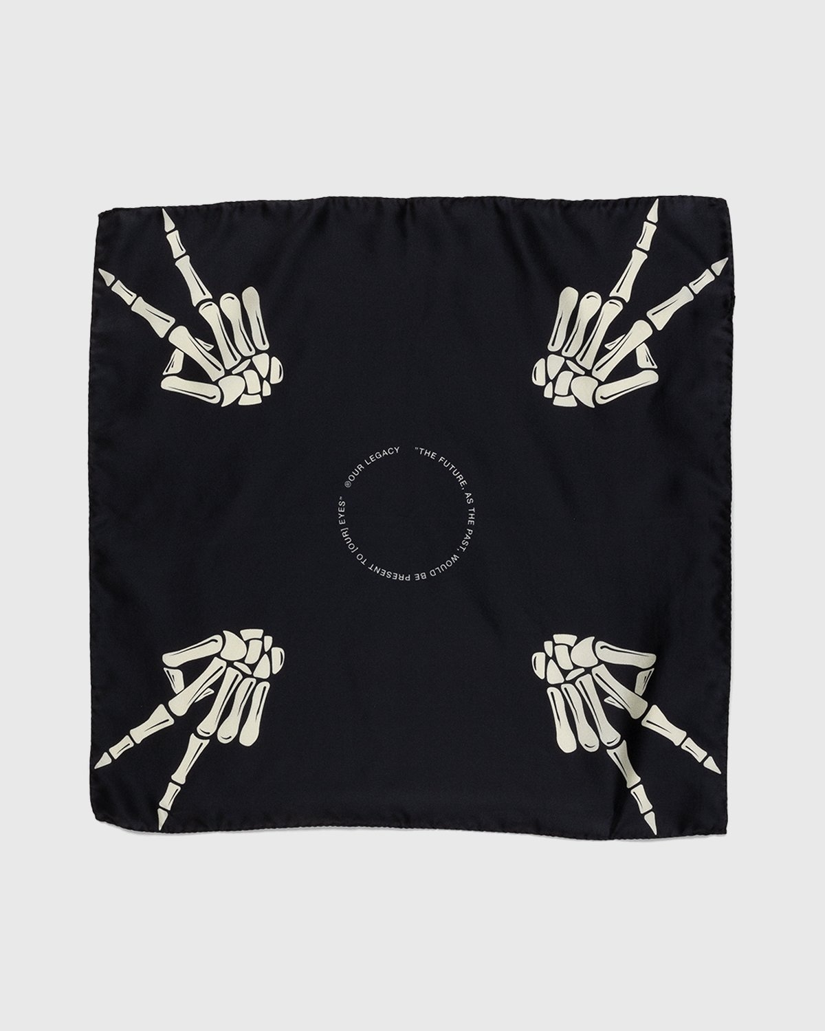 Our Legacy – Silk Scissors Scarf Black - Scarves - Black - Image 1