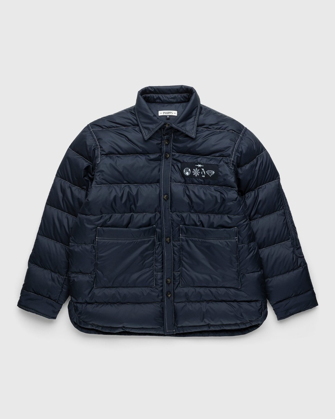 Phipps – Doudoune Shirt Navy - Shirts - Blue - Image 1