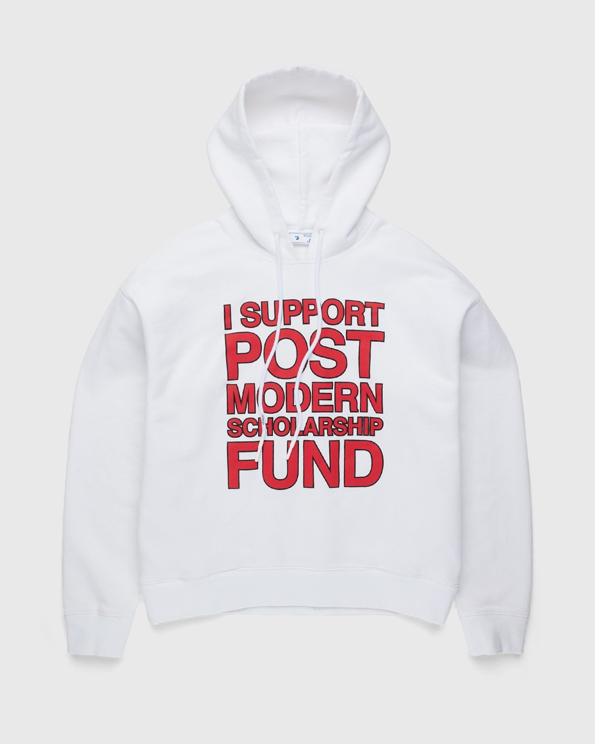 Off-White – Support Post-Modern Hoodie White/Red - Sweats - White - Image 1