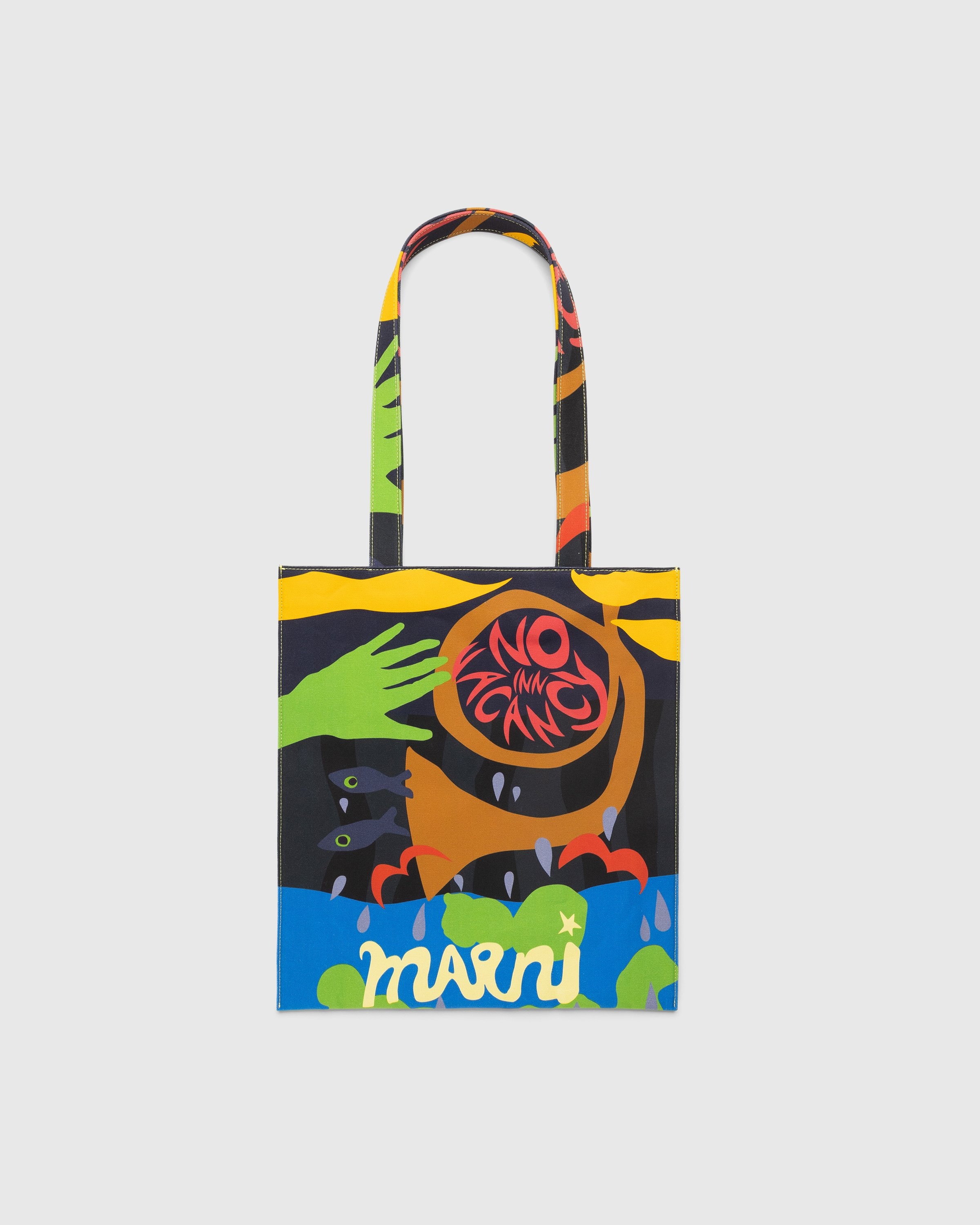Marni x No Vacancy Inn – Printed Tote Bag Multicolour - Tote Bags - Multi - Image 1