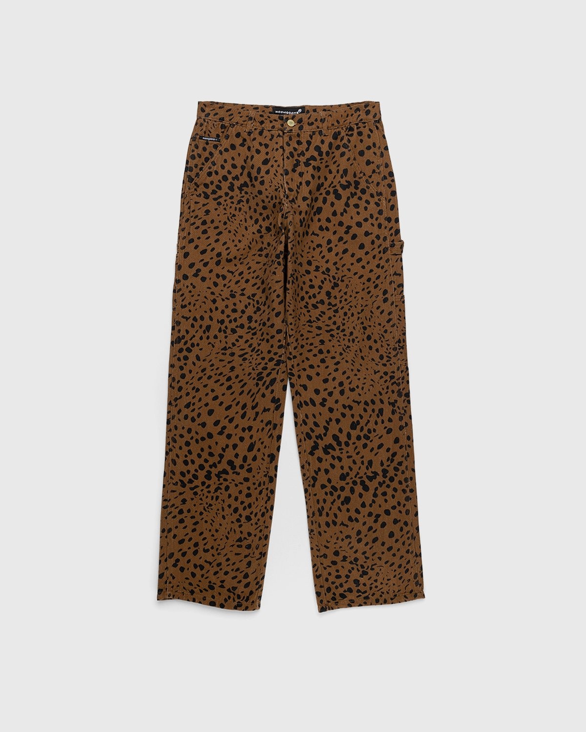 Noon Goons – Go Leopard Denim Pant Brown - Pants - Brown - Image 1
