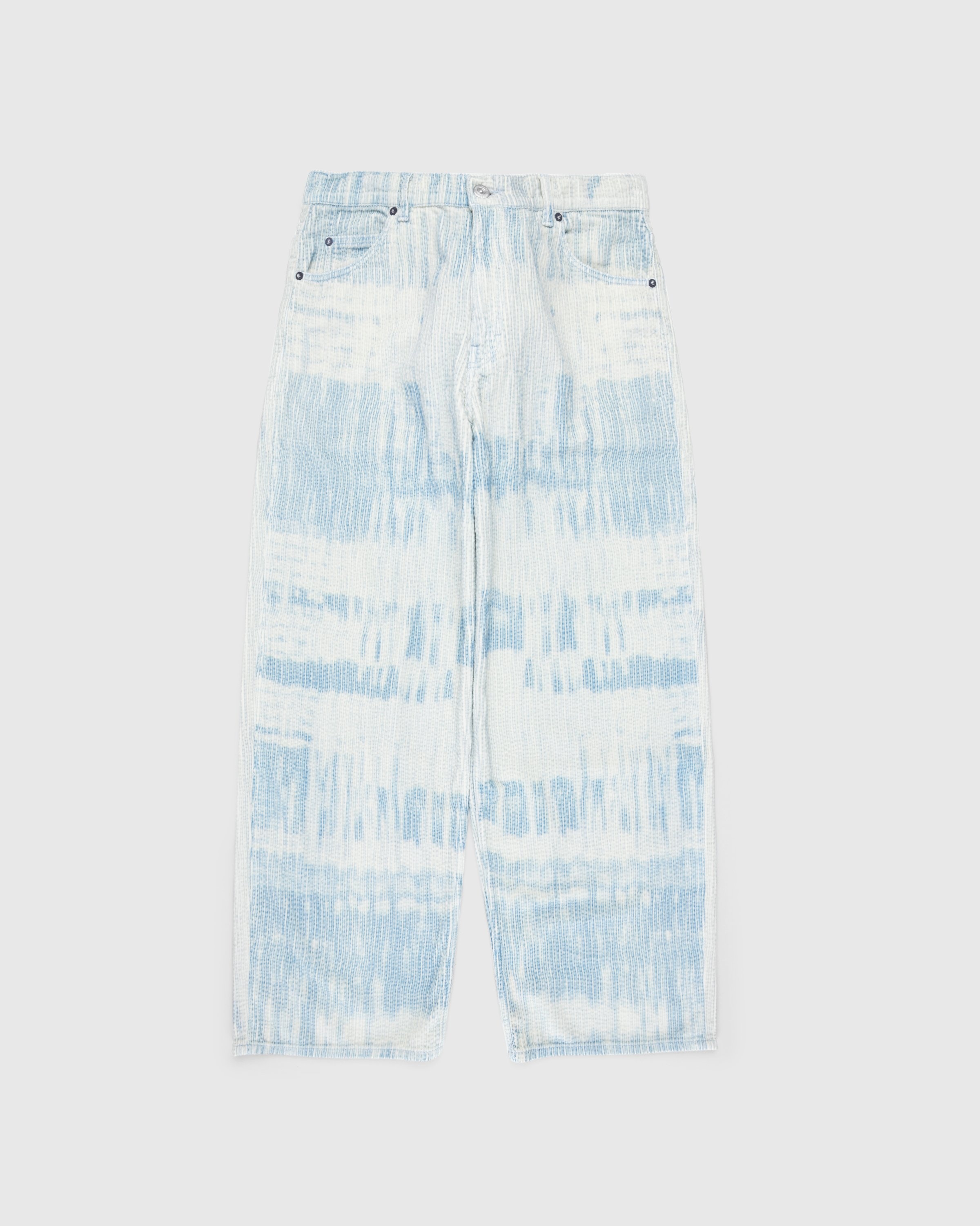 Our Legacy – Vast Cut Pants Blue Brush Stoke Print - Pants - Blue - Image 1
