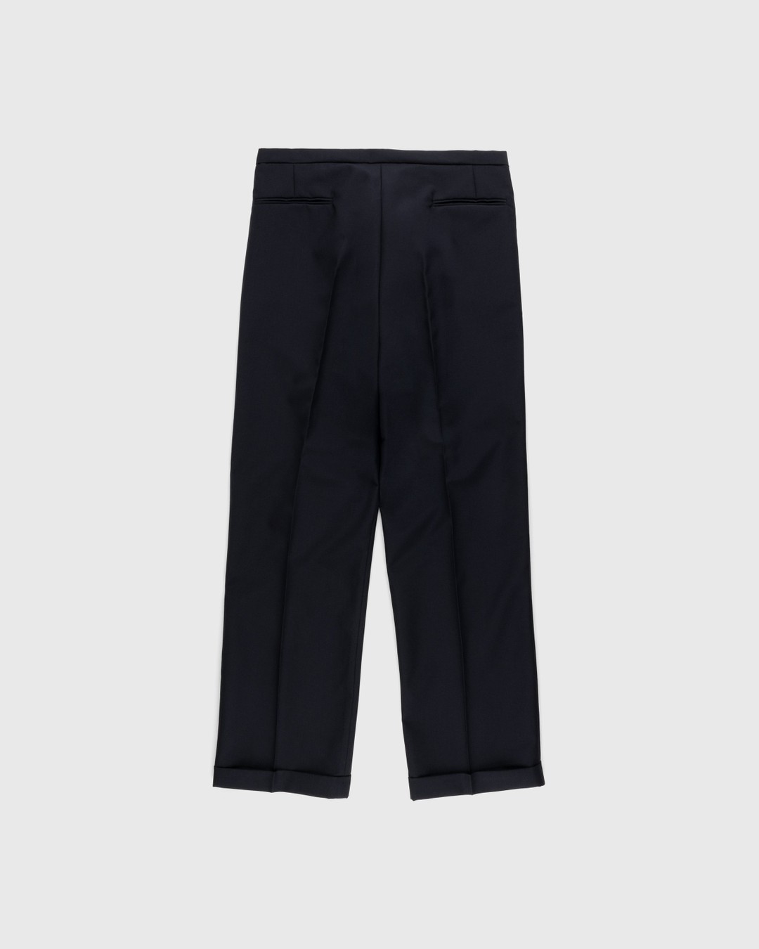 Winnie New York – Pleated Wool Trousers Navy - Pants - Blue - Image 2