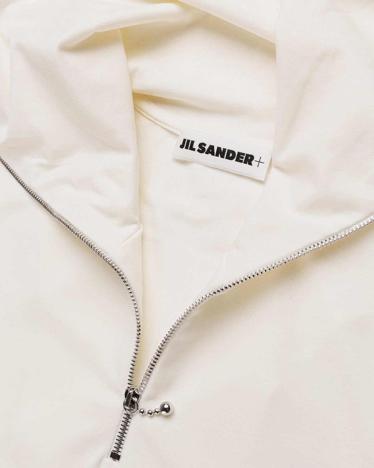 Jil Sander – Zip Turtleneck Natural - Sweats - Beige - Image 5