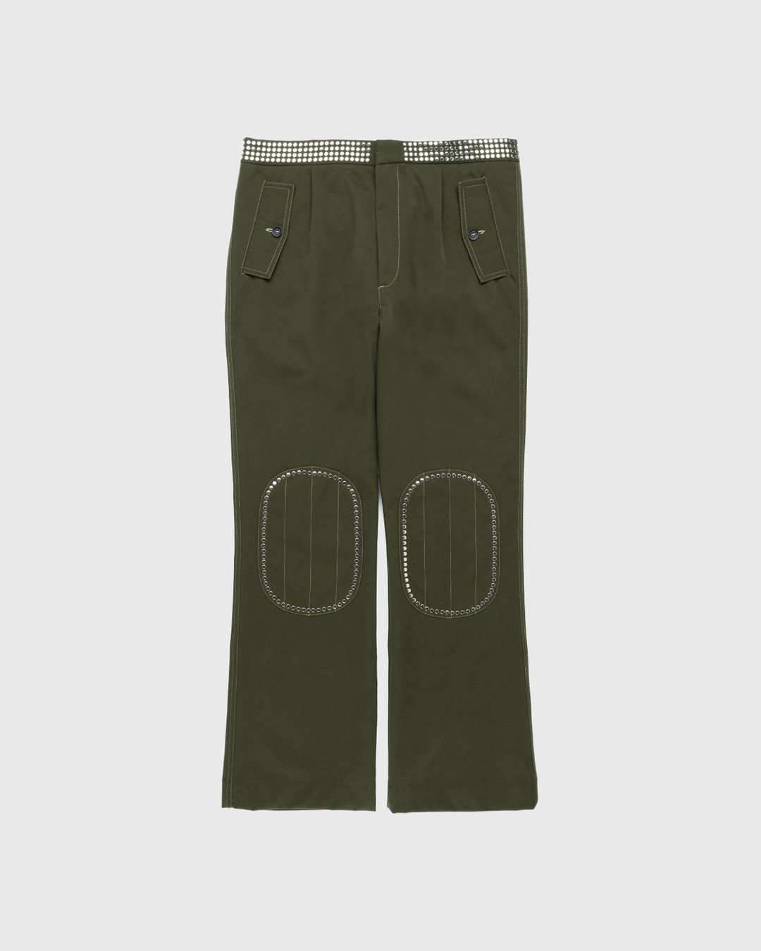 Wales Bonner – Tomorrow Trousers - Pants - Green - Image 1