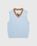 Highsnobiety – Light Alpaca Sweater Vest Light Blue/Brown - Gilets - Blue - Image 1