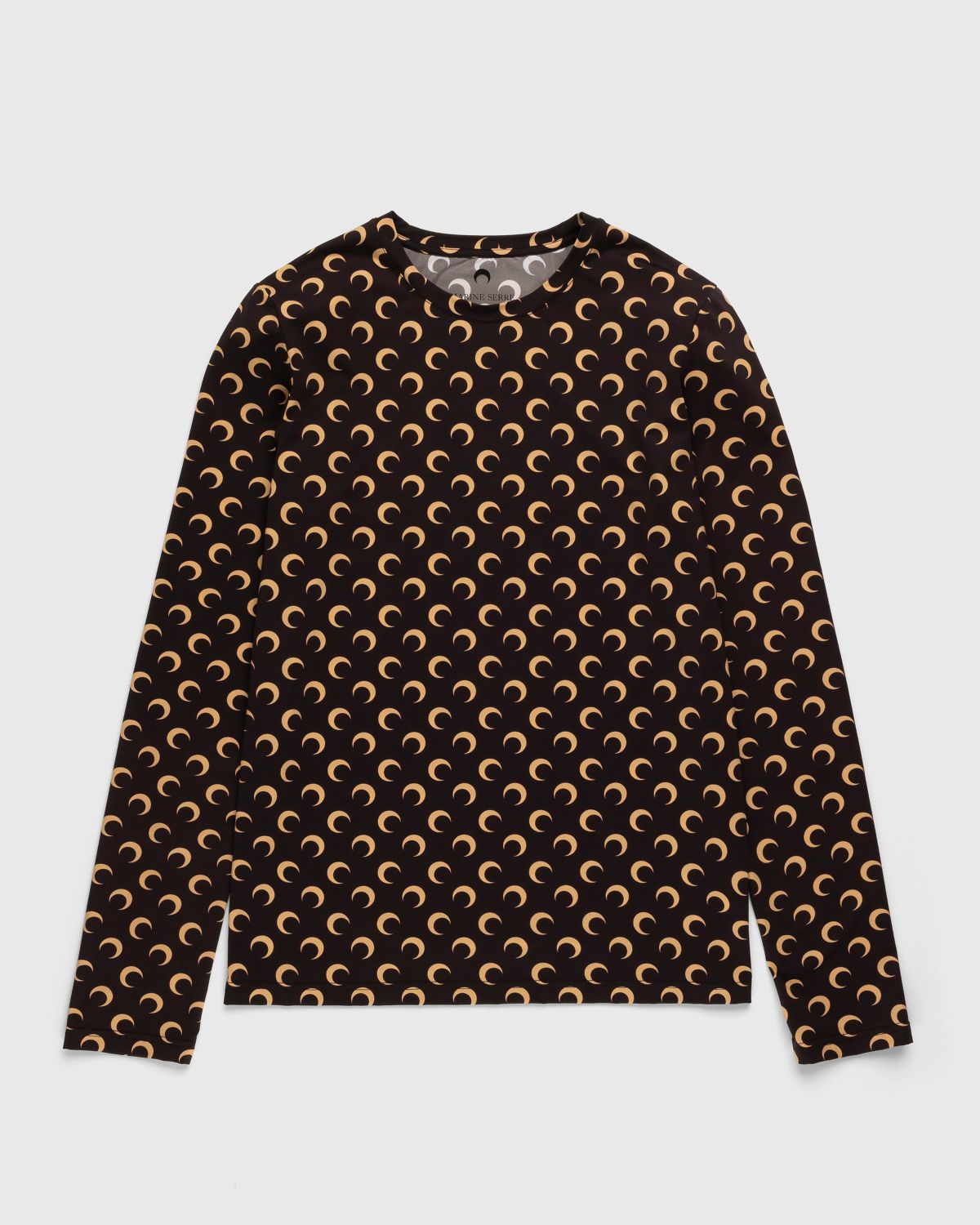 Marine Serre – Large Fit Moon Top Brown - Longsleeves - Brown - Image 1