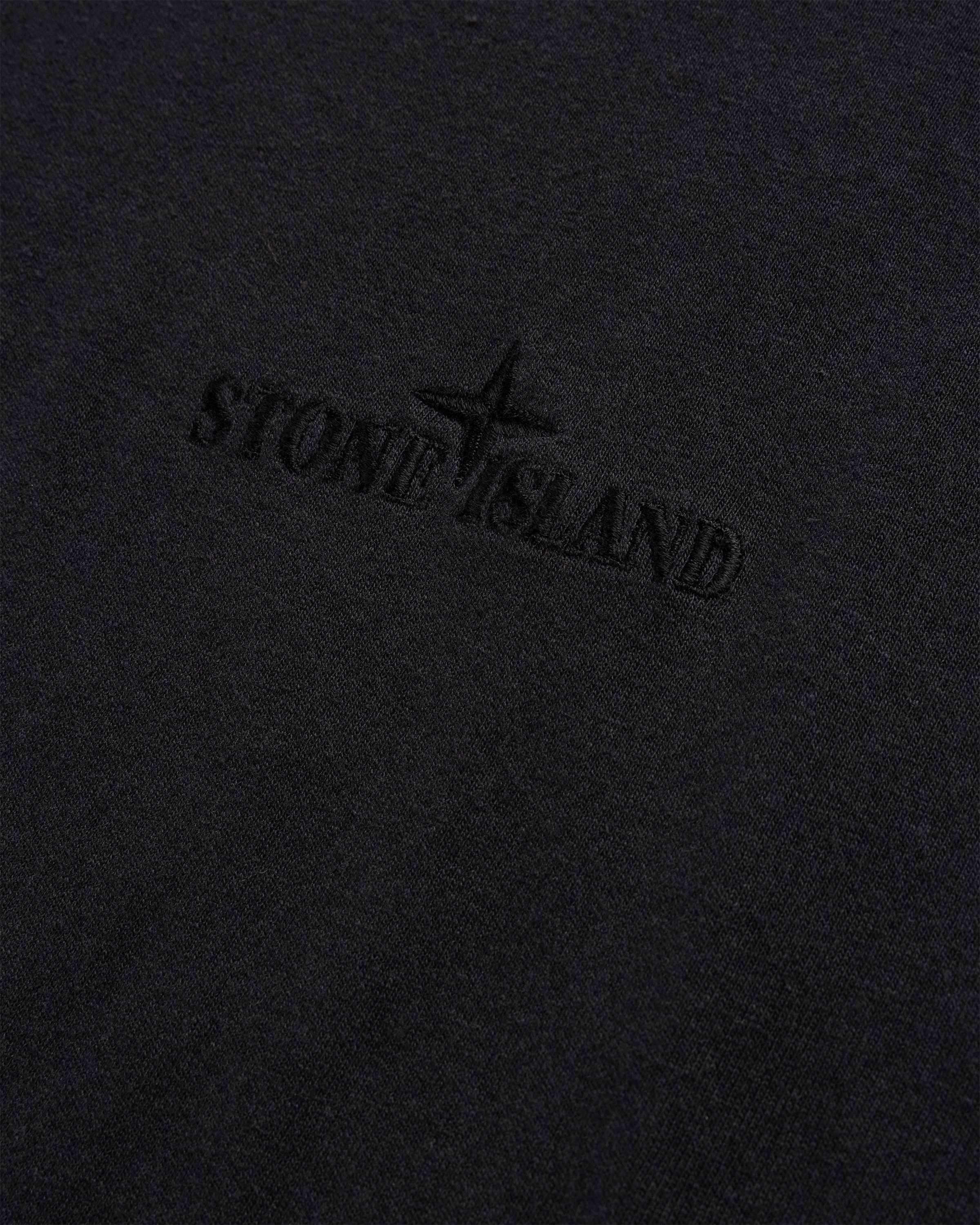 Stone Island – Garment-Dyed Logo T-Shirt Black - T-shirts - Black - Image 7