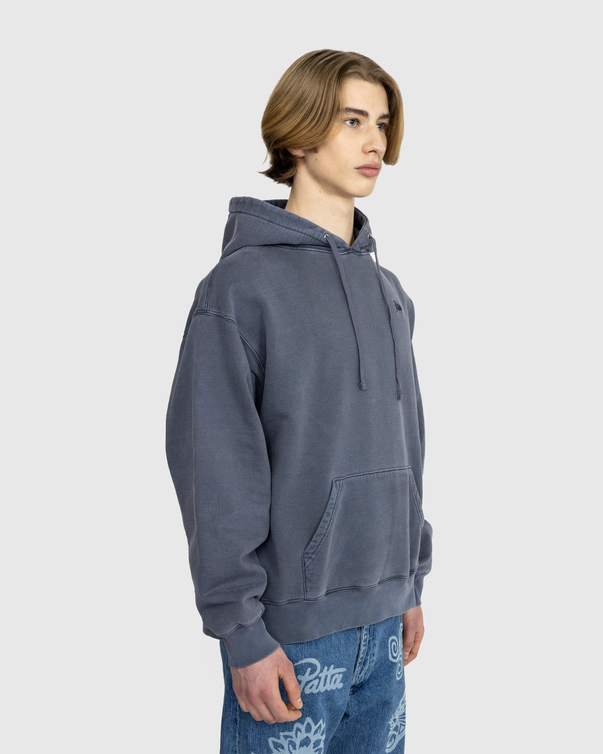 Patta – Basic Washed Boxy Hooded Sweater - Hoodies - Grey - Image 4
