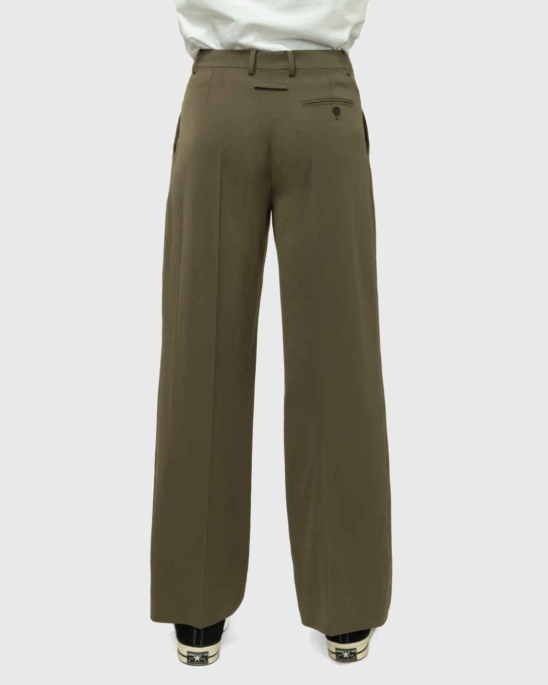 Jean Paul Gaultier – Classic Woven Trouser Khaki - Pants - Brown - Image 3