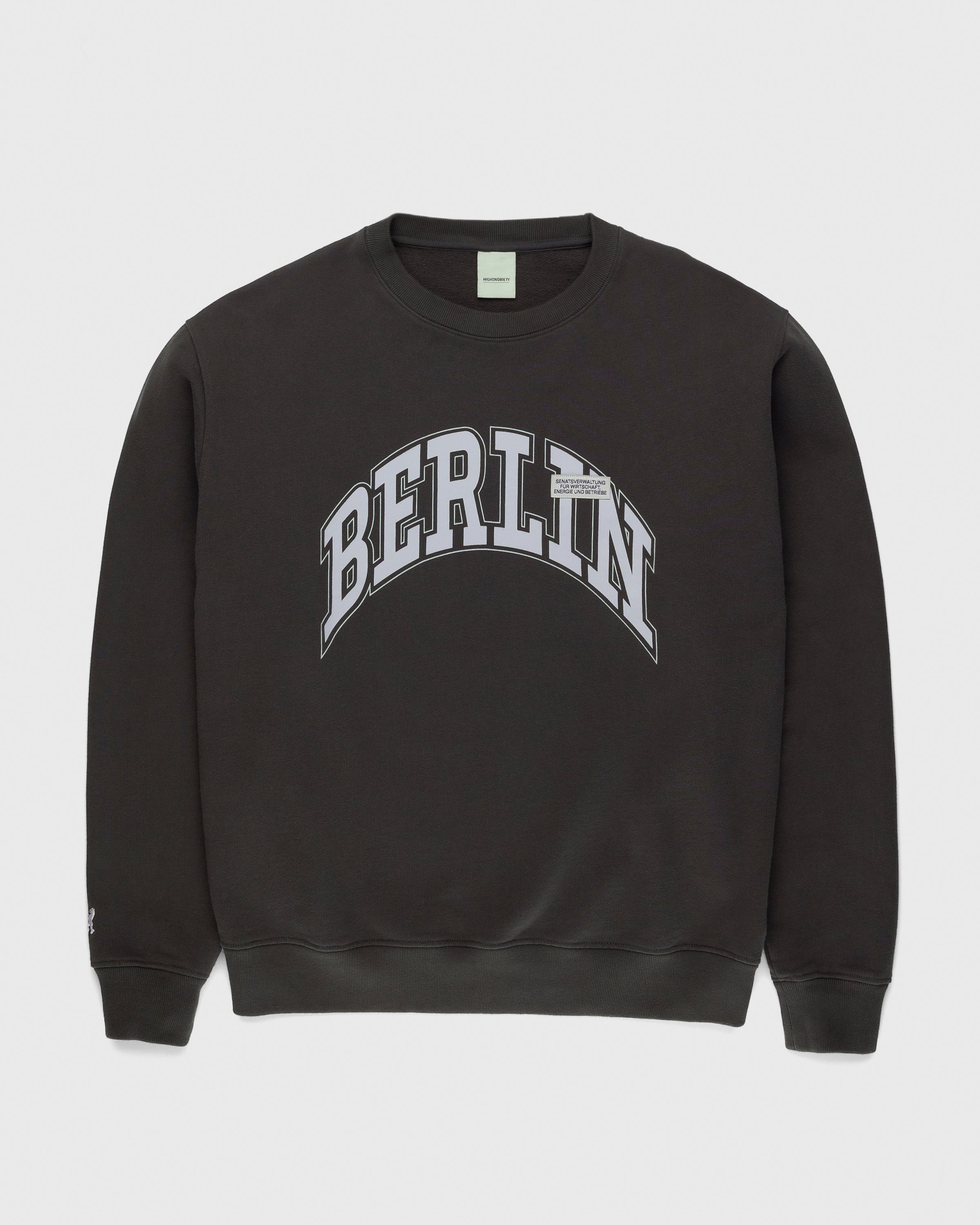 Highsnobiety – BERLIN, BERLIN 3 Crewneck Black - Sweatshirts - Black - Image 1