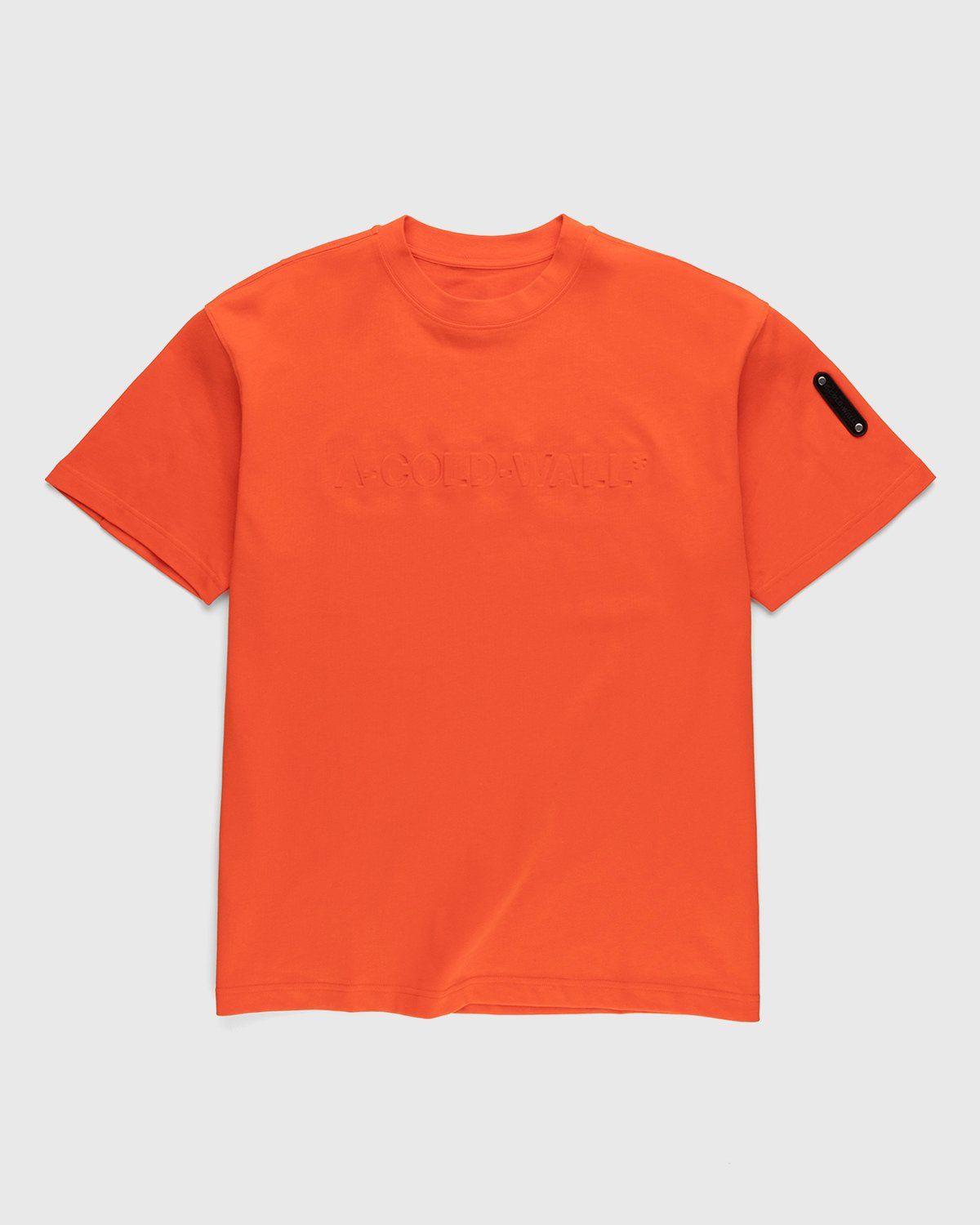 A-Cold-Wall* – Gradient Logo T-Shirt Rich Orange - T-Shirts - Orange - Image 1