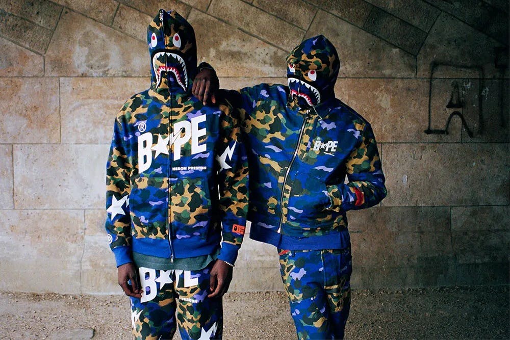 Bape jogging suit best sale