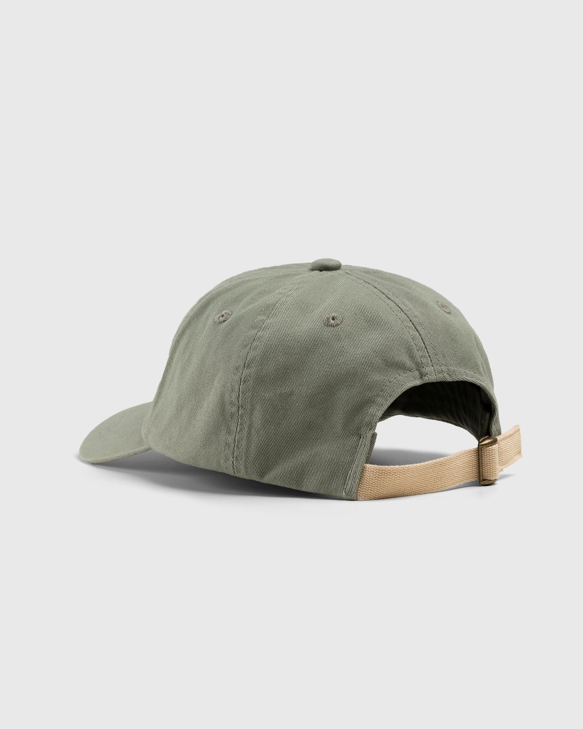 Acne Studios – Cotton Baseball Cap Sage Green - Hats - Green - Image 3