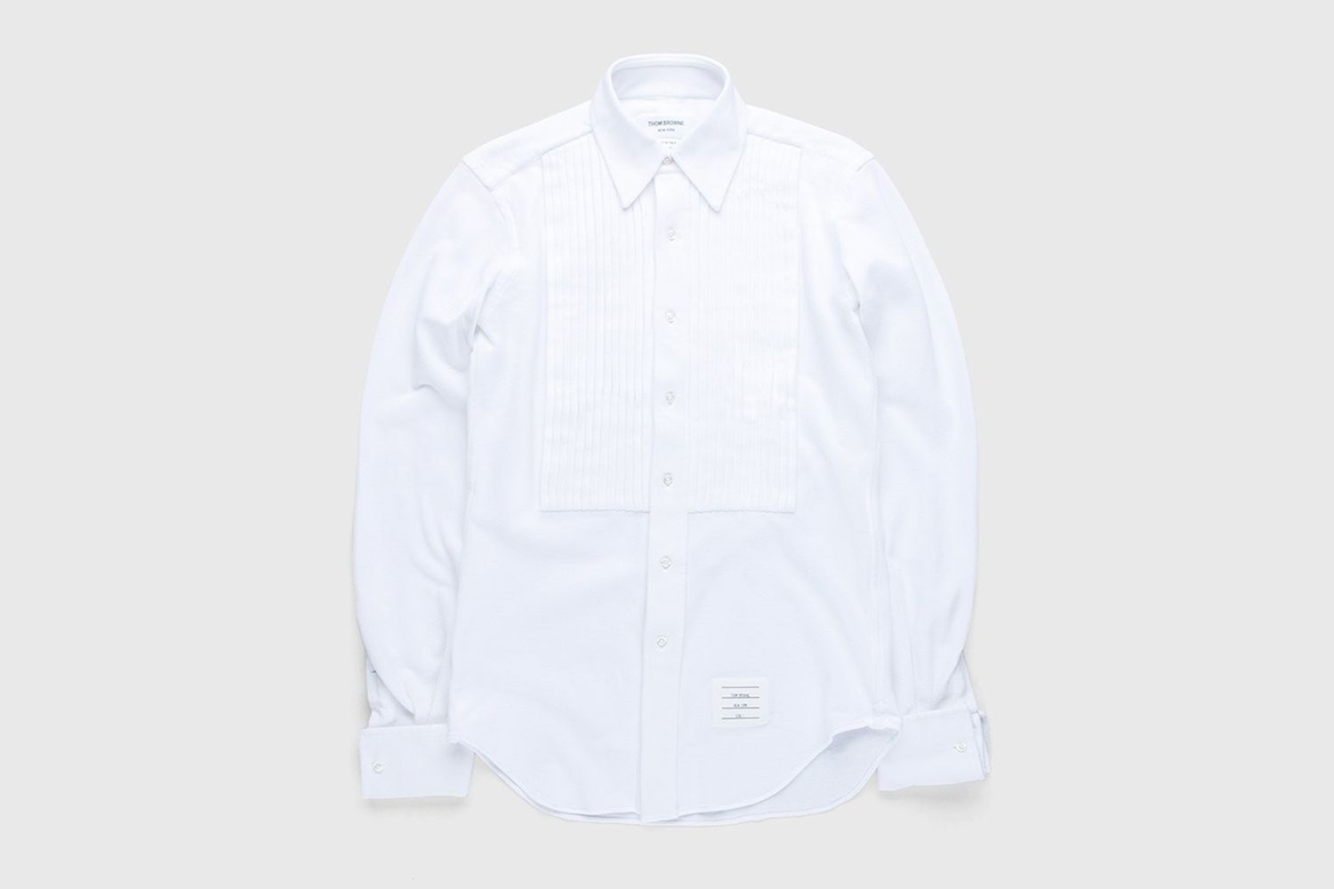 Men's Pique Ruffled-Bib Tux Shirt