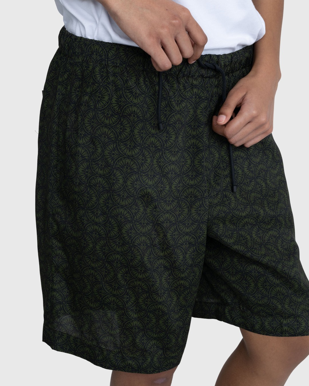 Dries van Noten – Piperi Shorts Bottle - Shorts - Green - Image 5