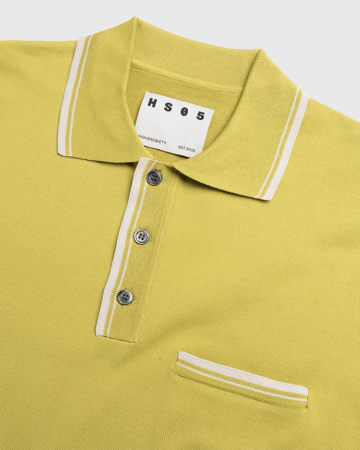 Highsnobiety HS05 – Long Sleeves Knit Polo Green - Longsleeves - Green - Image 5