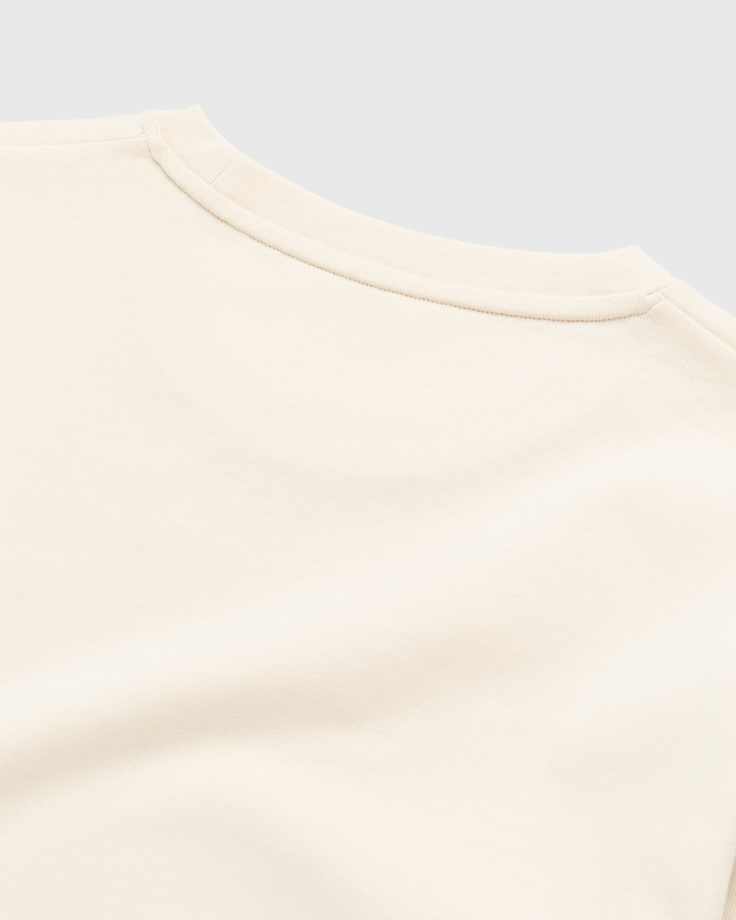 Marine Serre – Organic Cotton T-Shirt Beige - Tops - Beige - Image 4