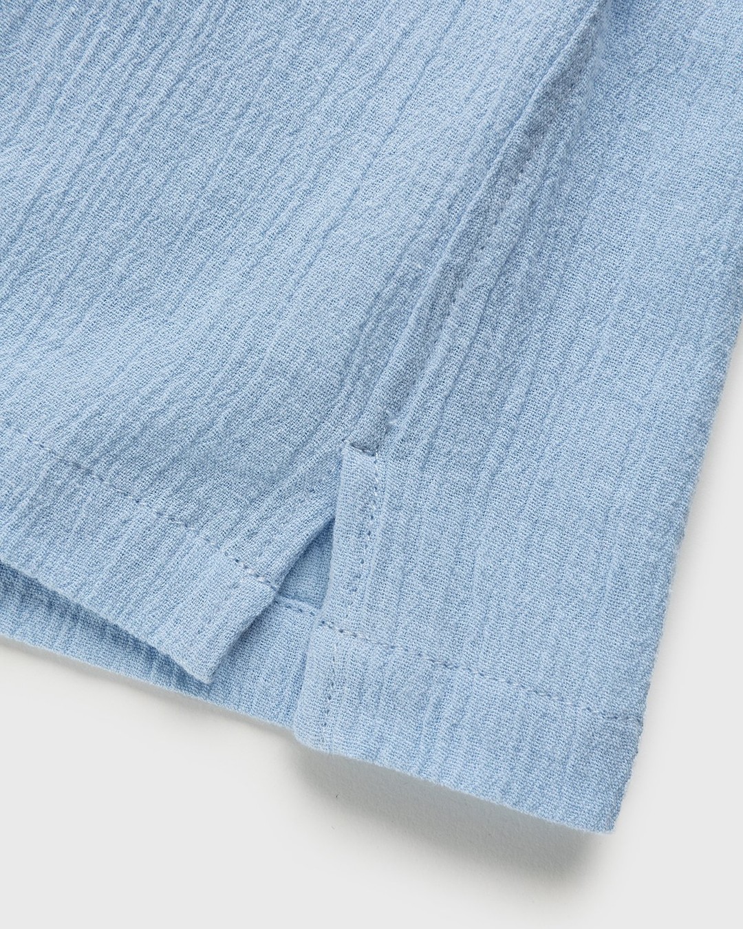 Highsnobiety – Crepe Short Sleeve Shirt Sky Blue - Shirts - Blue - Image 7