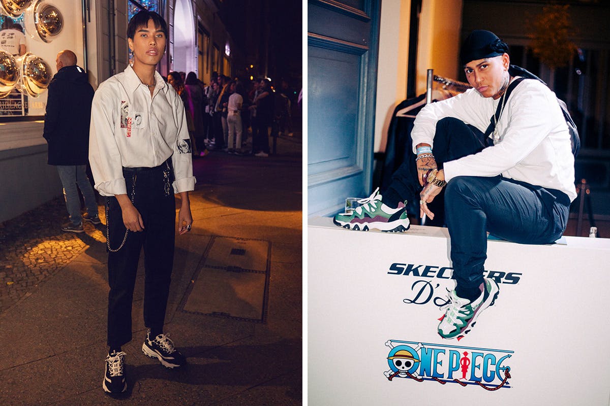 Skechers D'Lites X One Piece Gallery Launch Event Spills Berlin Streets