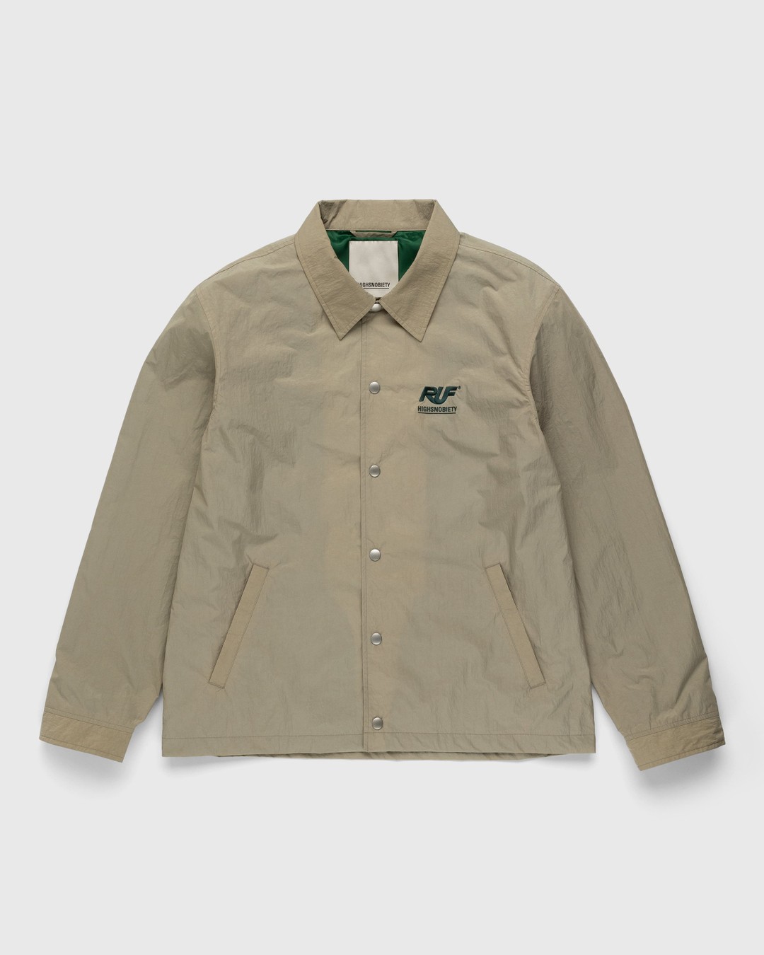 RUF x Highsnobiety – Coach Jacket Light Beige - Outerwear - Beige - Image 2