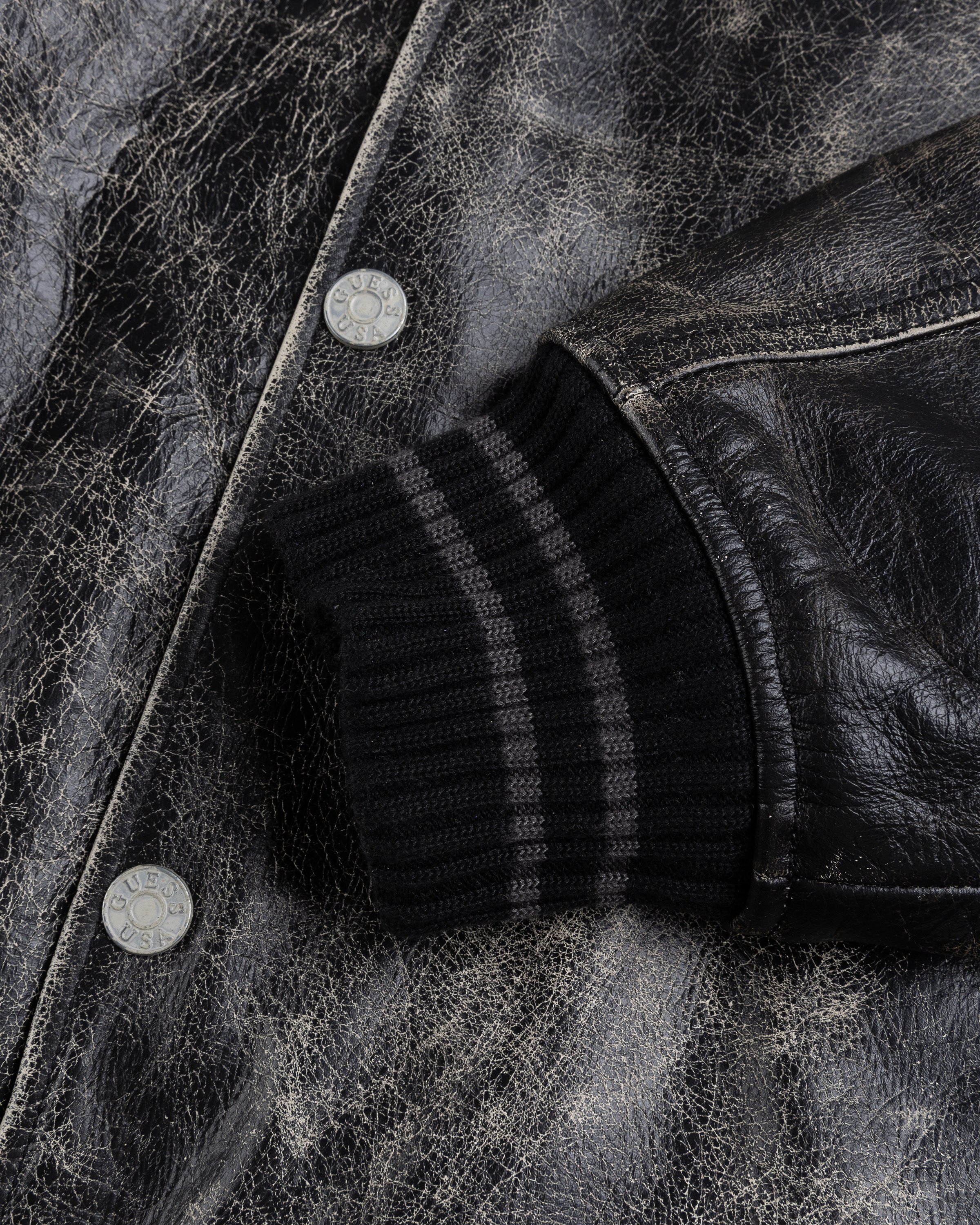 Guess denim store jacket black