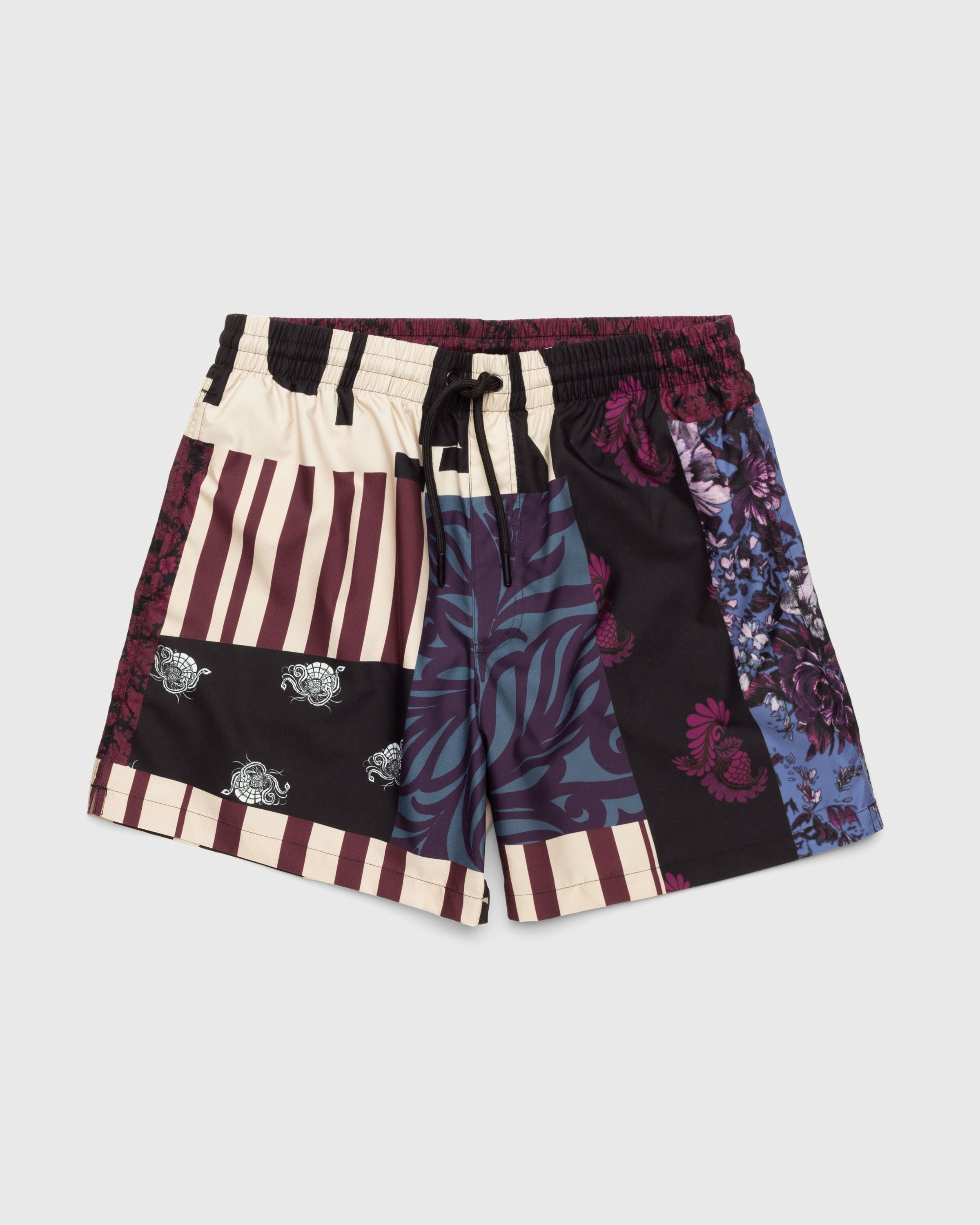 Dries van Noten – Phibbs Swim Shorts Dessin B - Swimwear - Red - Image 1