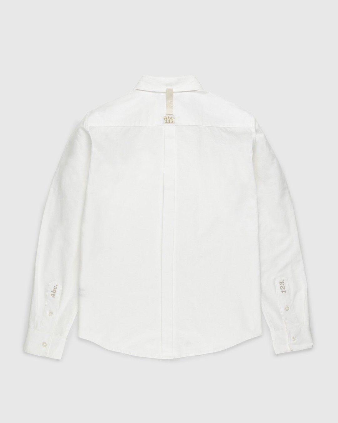 Abc. – Oxford Woven Shirt Selenite - Longsleeve Shirts - White - Image 2