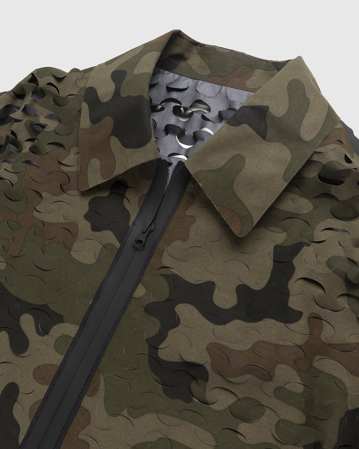 Dries van Noten – Voyde Laser Jacket Camouflage - Outerwear - Brown - Image 4
