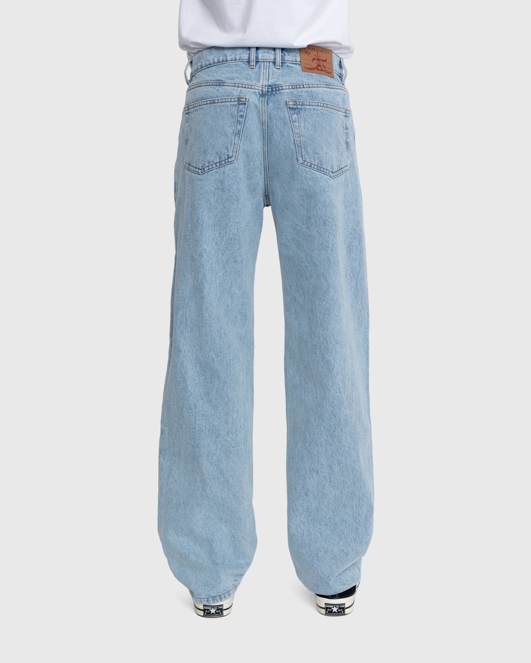 Y/Project – Pinched Logo Jeans Blue - Pants - Blue - Image 4