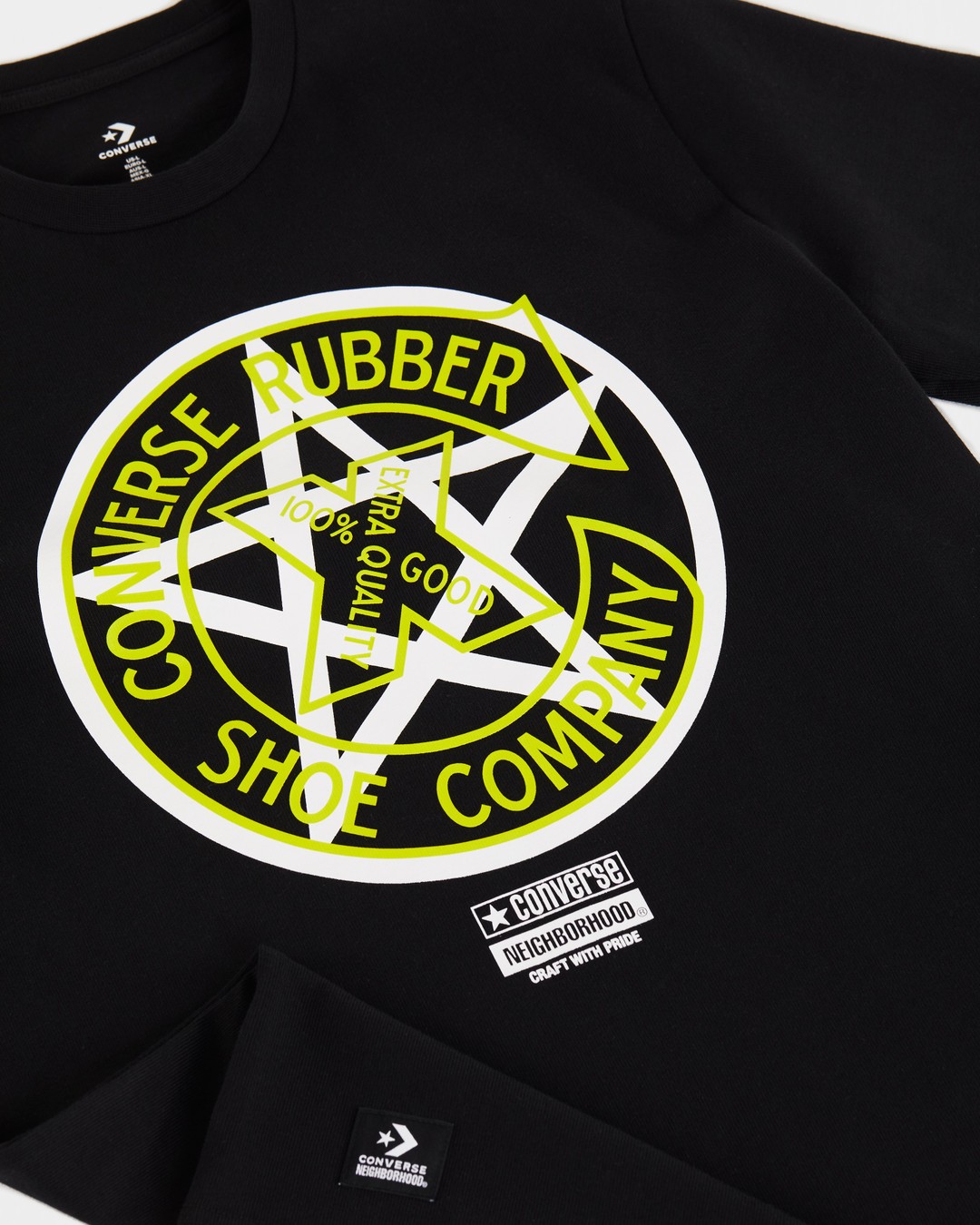Converse x NBHD – Black T-Shirt - T-Shirts - Black - Image 3