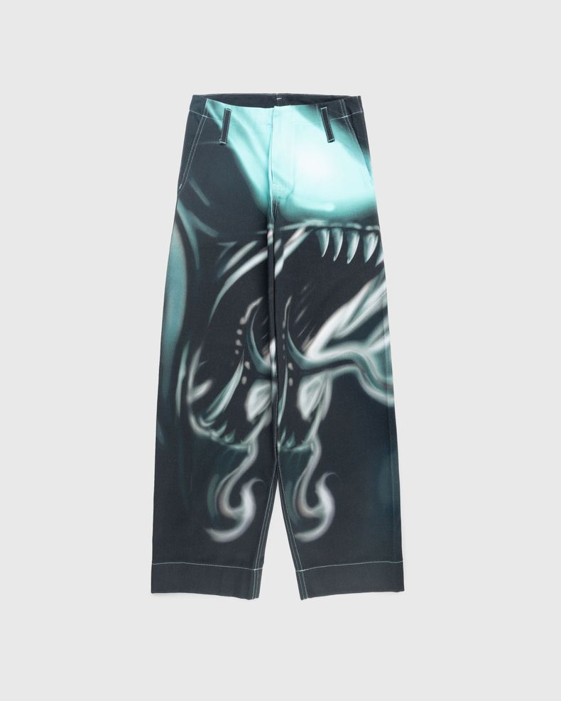 Printed Jeans Teal/Aqua