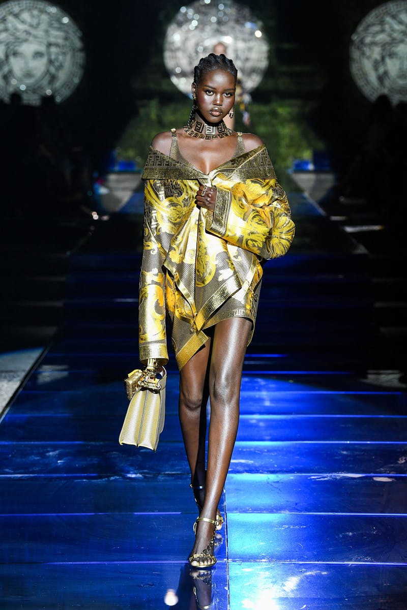 fendi versace fendace collab kim jones donatella swap collection watch lookbook runway milan