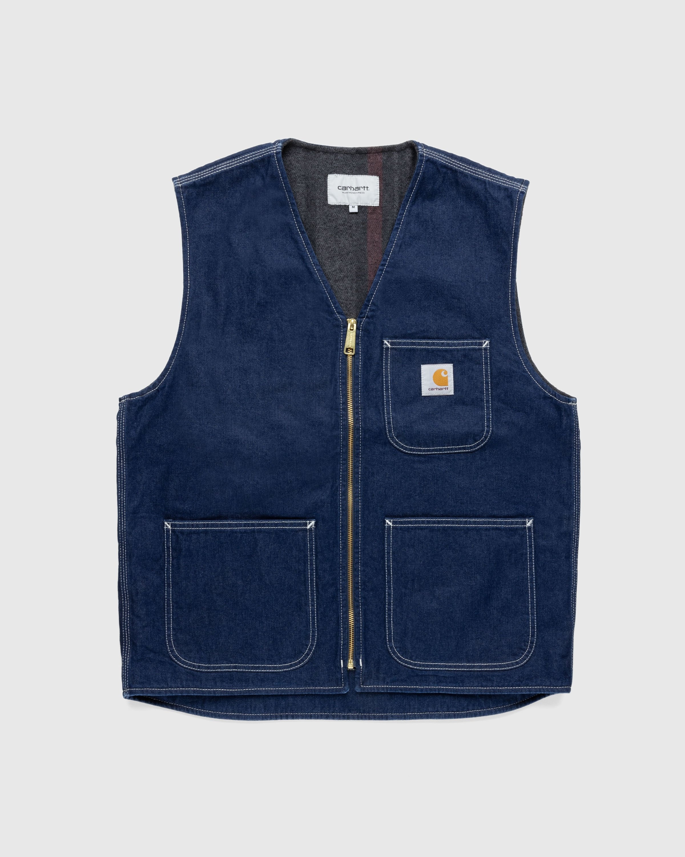 Navy carhartt deals vest