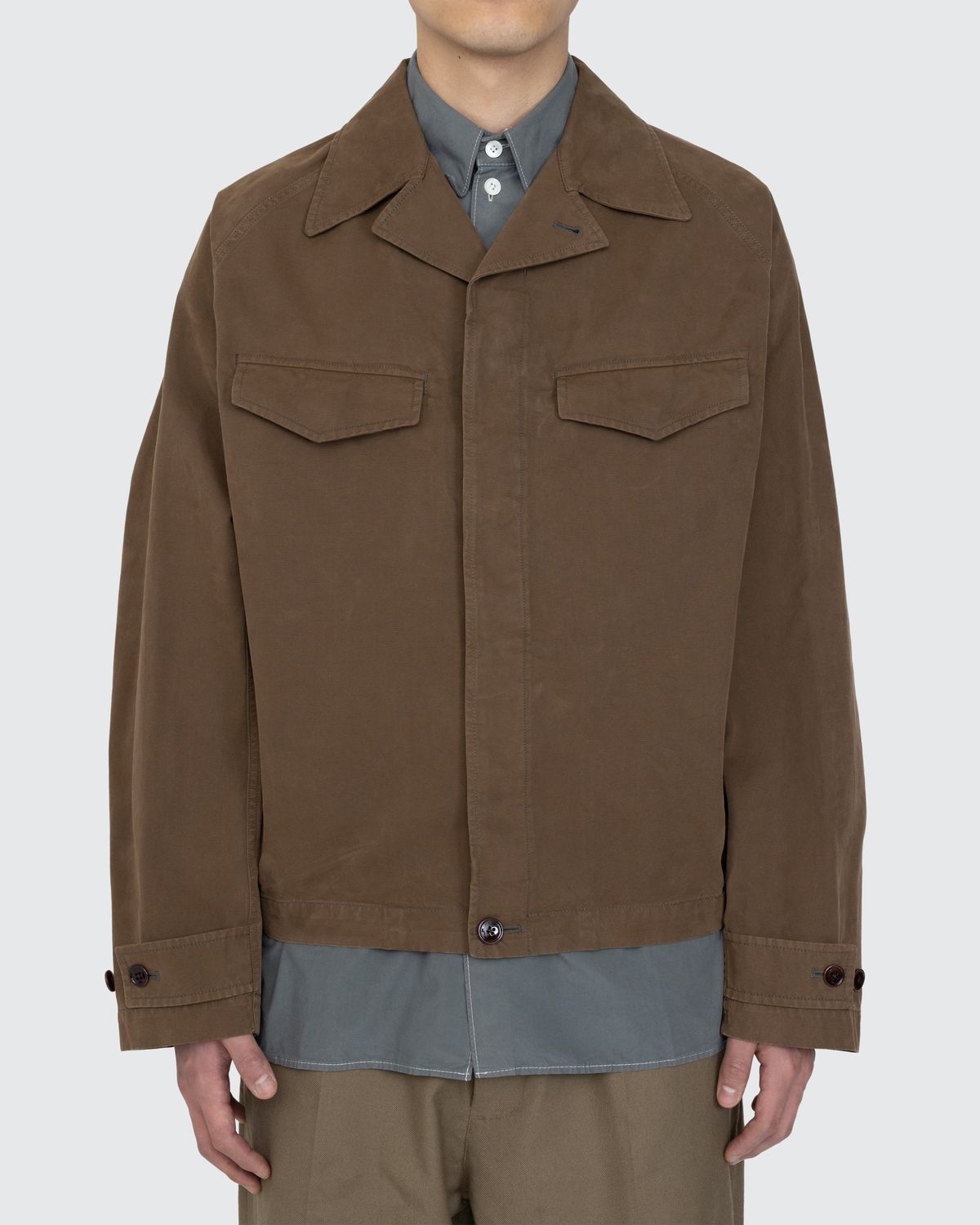 Lemaire – Field Overshirt Brown - Outerwear - Brown - Image 2