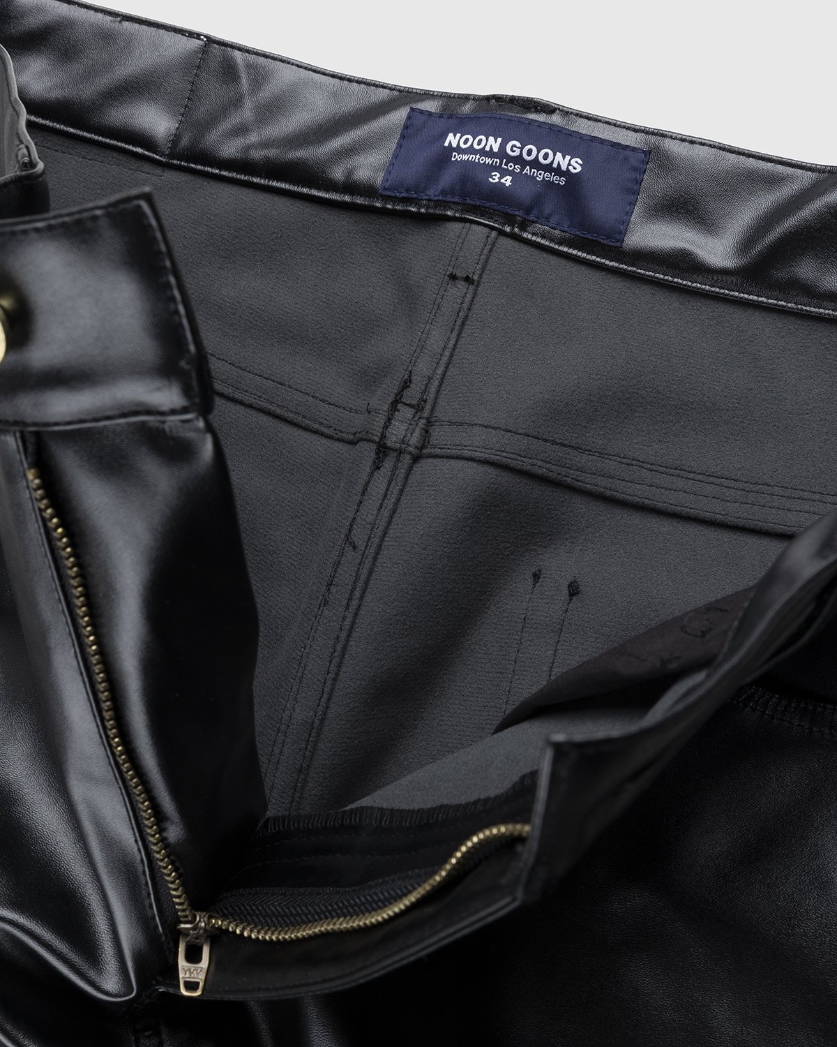 Noon Goons – Series Leather Pant Black - Leather Pants - Black - Image 5