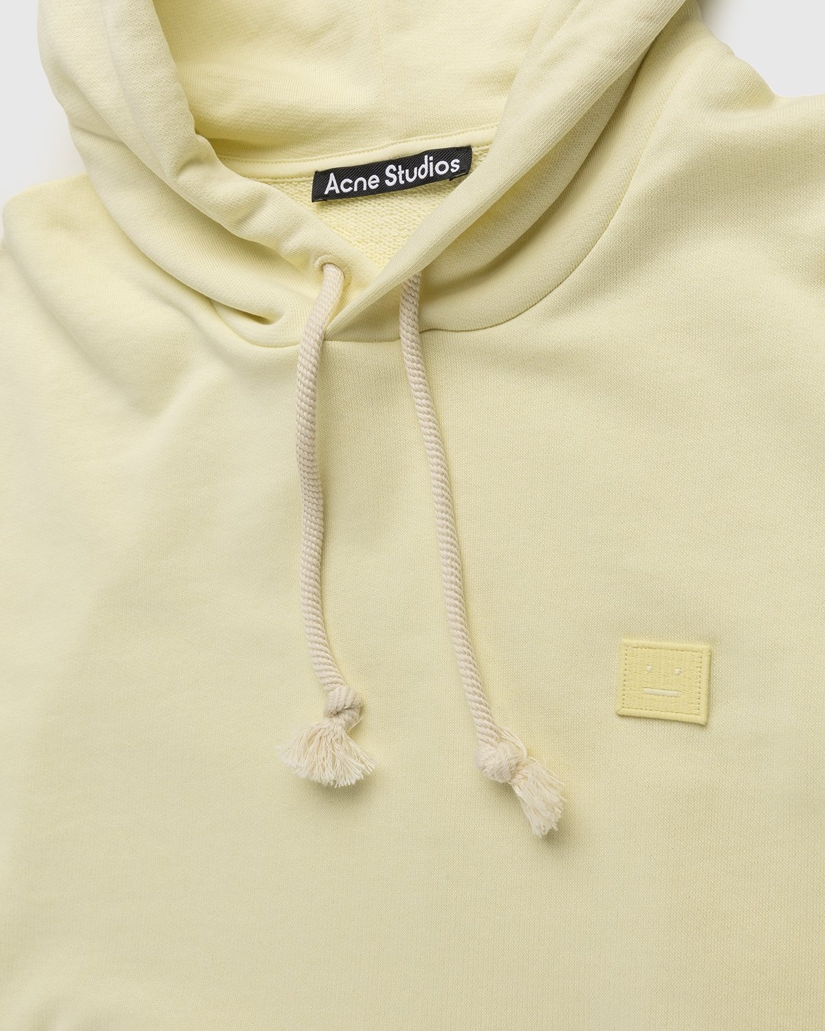 Acne Studios – Organic Cotton Hooded Sweatshirt Vanilla Yellow - Sweats - Yellow - Image 5