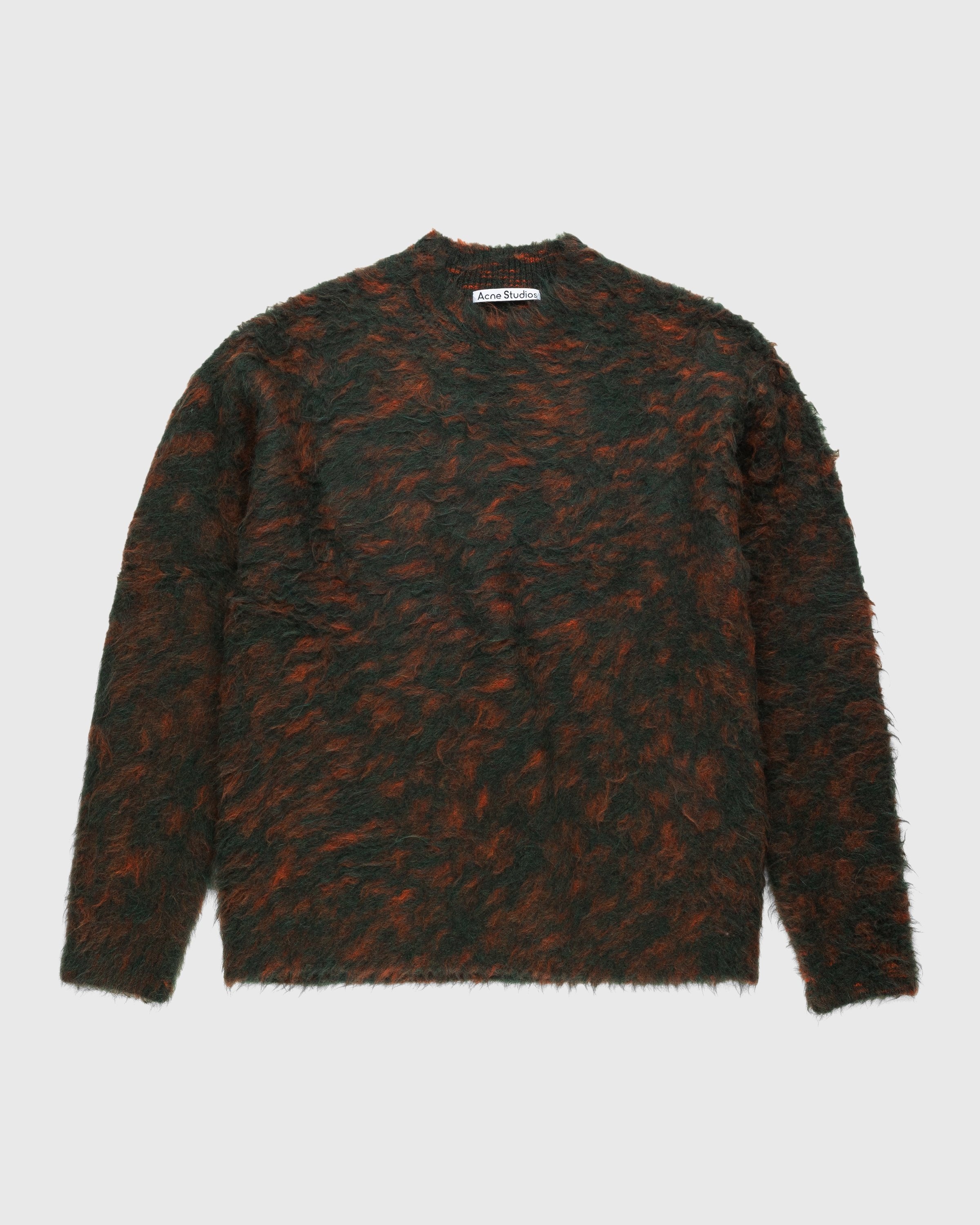 Acne Studios – Hairy Crewneck Sweater Green - Knitwear - Green - Image 1