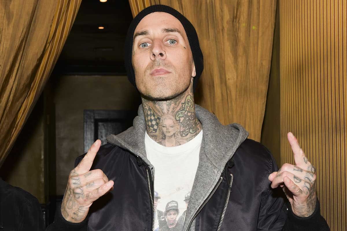 Travis Barker Wore An Erd Sweater With The Iron Cross