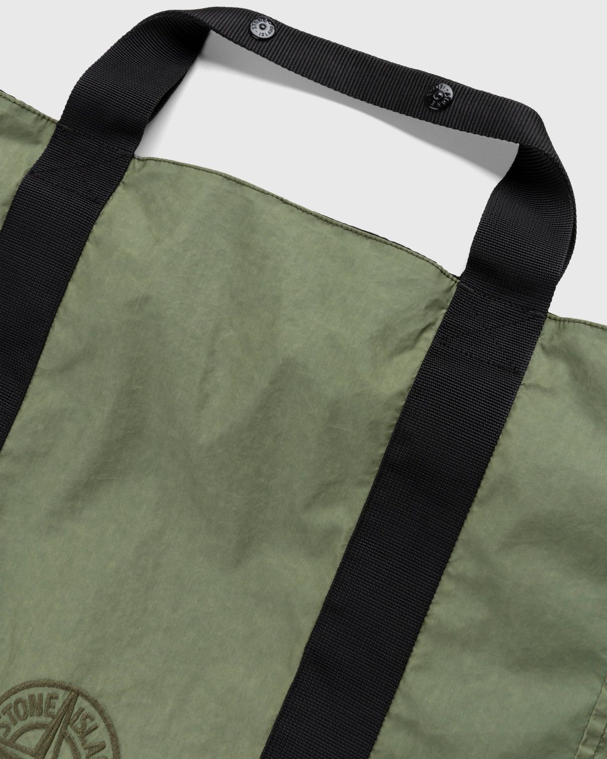Stone Island – 91475 Garment-Dyed Tote Bag Olive - Bags - Green - Image 4