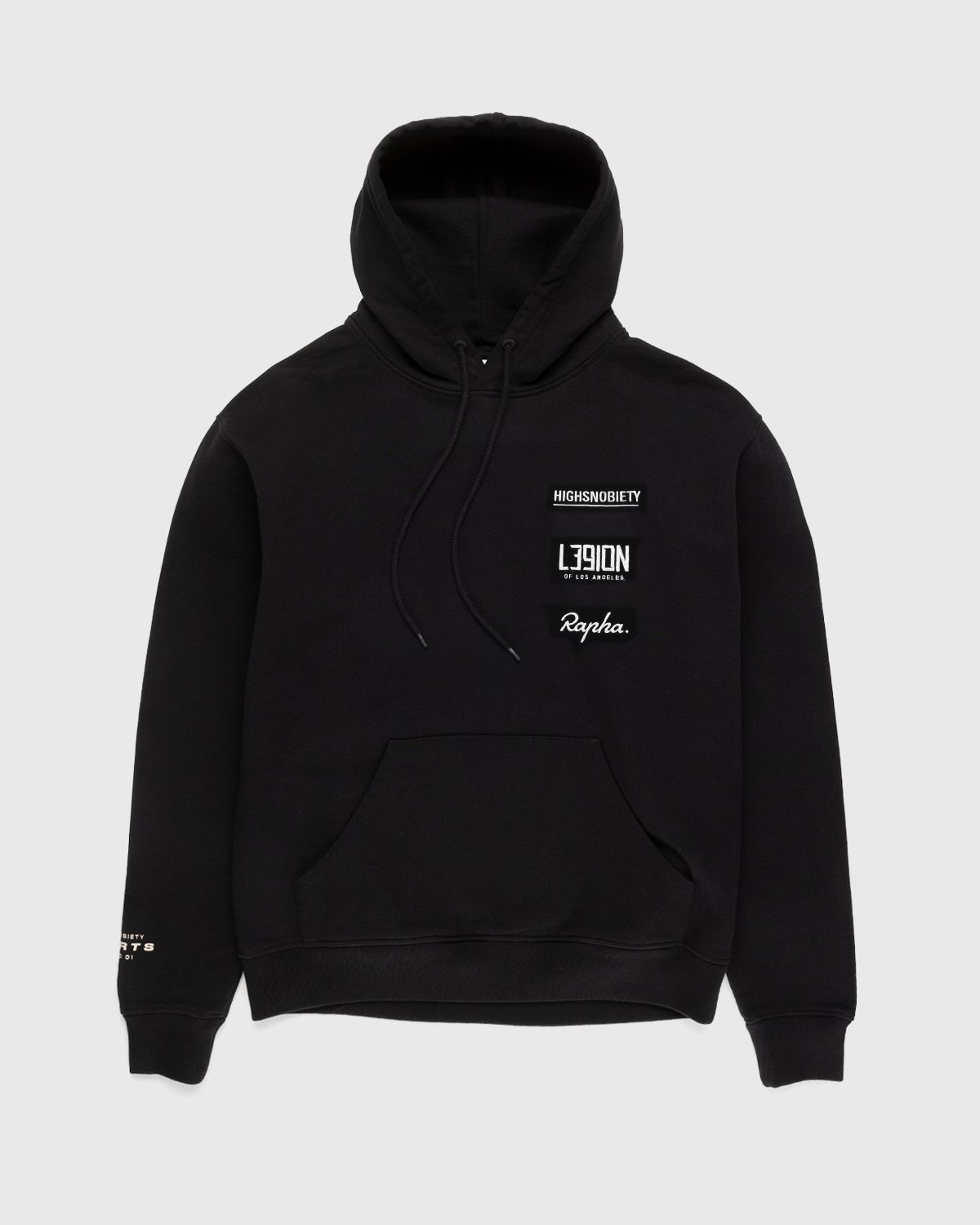 Rapha x L39ION of LA x Highsnobiety – HS Sports Hoodie Black - Sweats - Black - Image 2