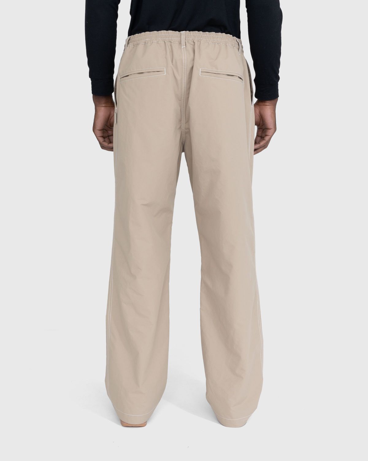 Highsnobiety – Contrast Stitch Pants Beige - Pants - Beige - Image 3