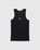 Organic Cotton Rib Tank Top Black
