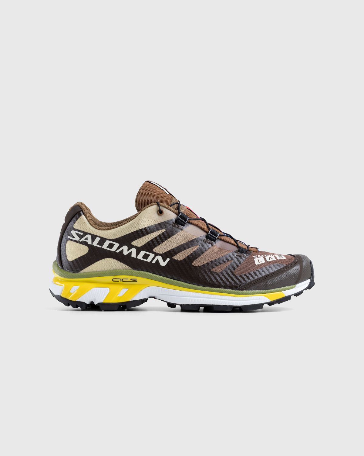 Salomon – XT-4 Delicioso/Toffee/Empire Yellow - Sneakers - Brown - Image 1