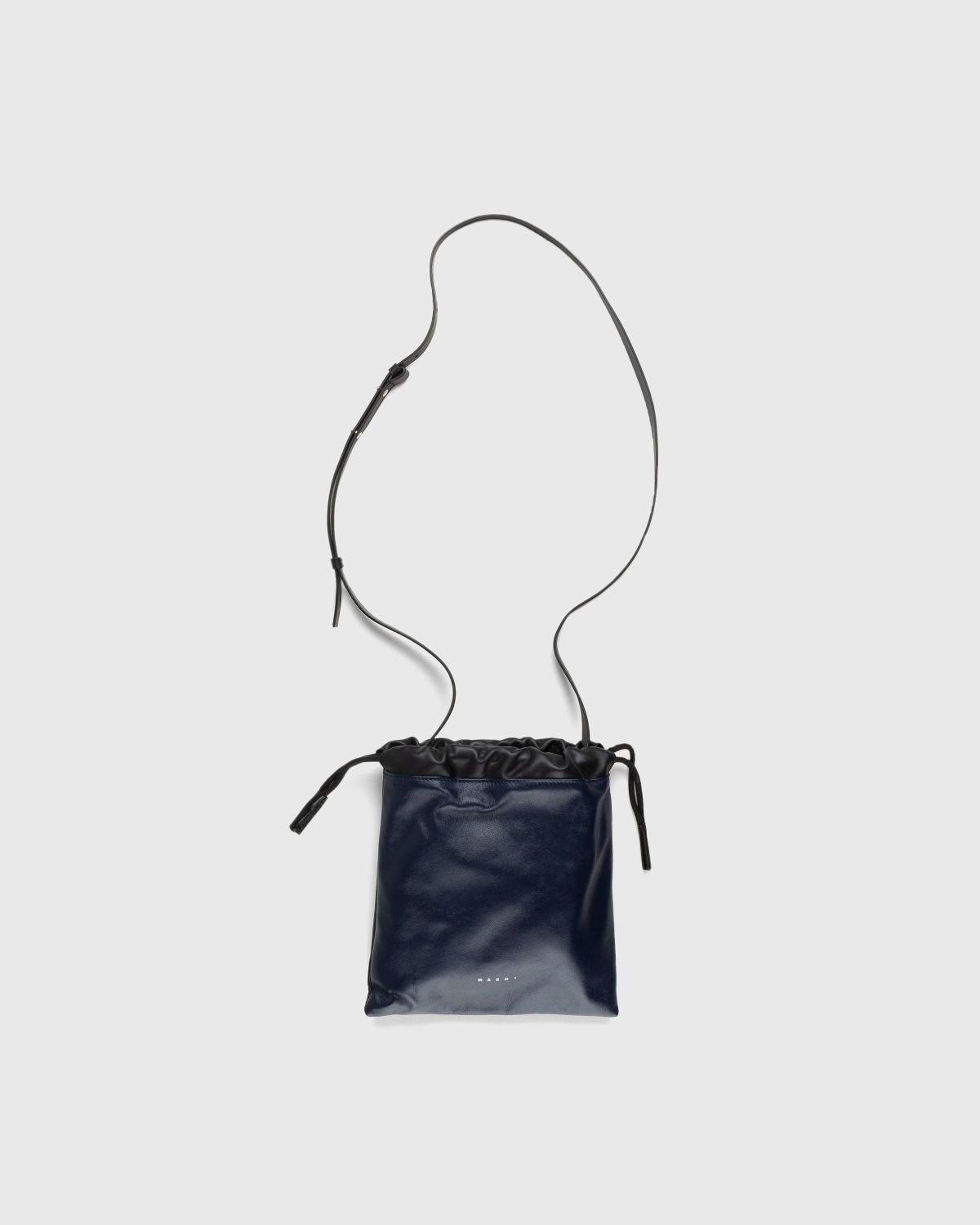 Marni – Drawstring Shoulder Bag Blue - Bags - Blue - Image 1