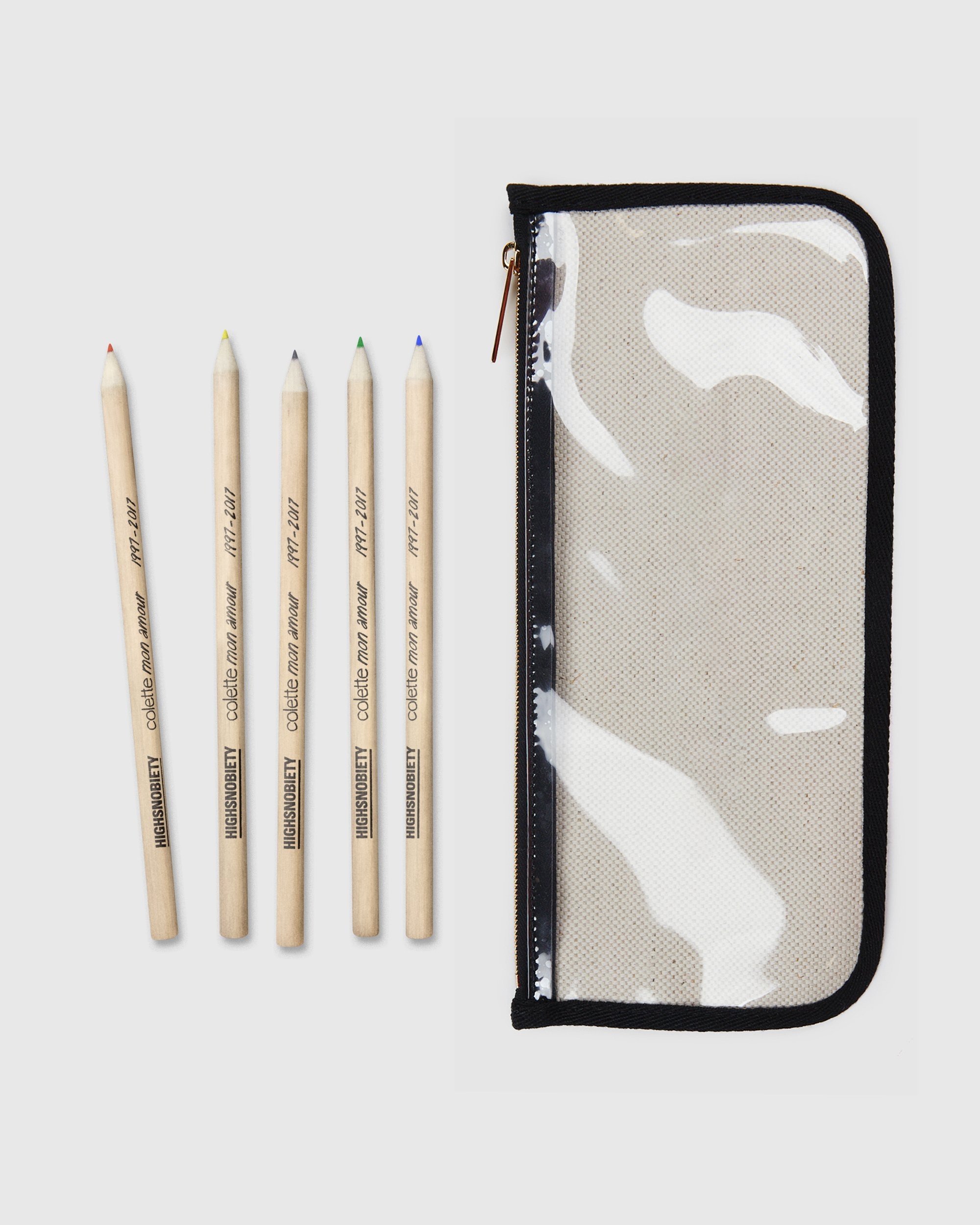 Colette Mon Amour – KAWS Beige Pencil Case - Stationary - Beige - Image 4