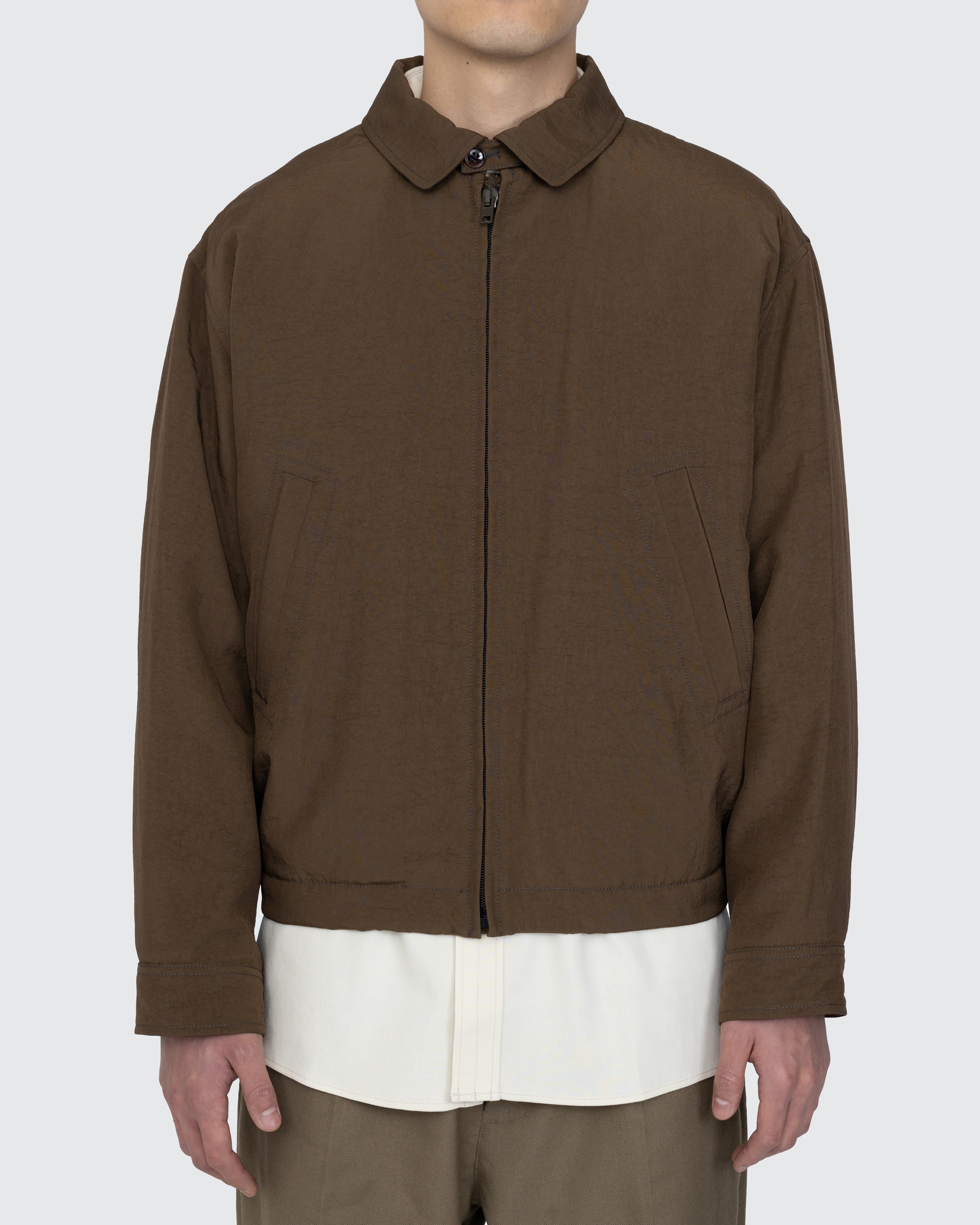 Lemaire – Water-Repellent Bomber Jacket Brown | Highsnobiety Shop